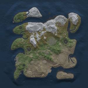 Thumbnail Rust Map: Procedural Map, Size: 3000, Seed: 355973087, 11 Monuments