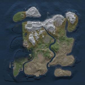 Thumbnail Rust Map: Procedural Map, Size: 3000, Seed: 355973087, 10 Monuments