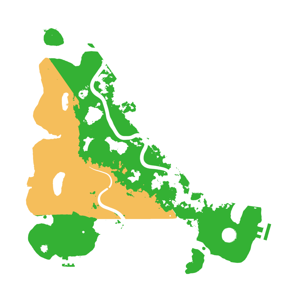 Biome Rust Map: Procedural Map, Size: 3500, Seed: 3242525
