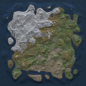 Thumbnail Rust Map: Procedural Map, Size: 4250, Seed: 1245344394, 19 Monuments