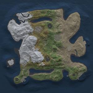 Thumbnail Rust Map: Procedural Map, Size: 3000, Seed: 10043, 12 Monuments