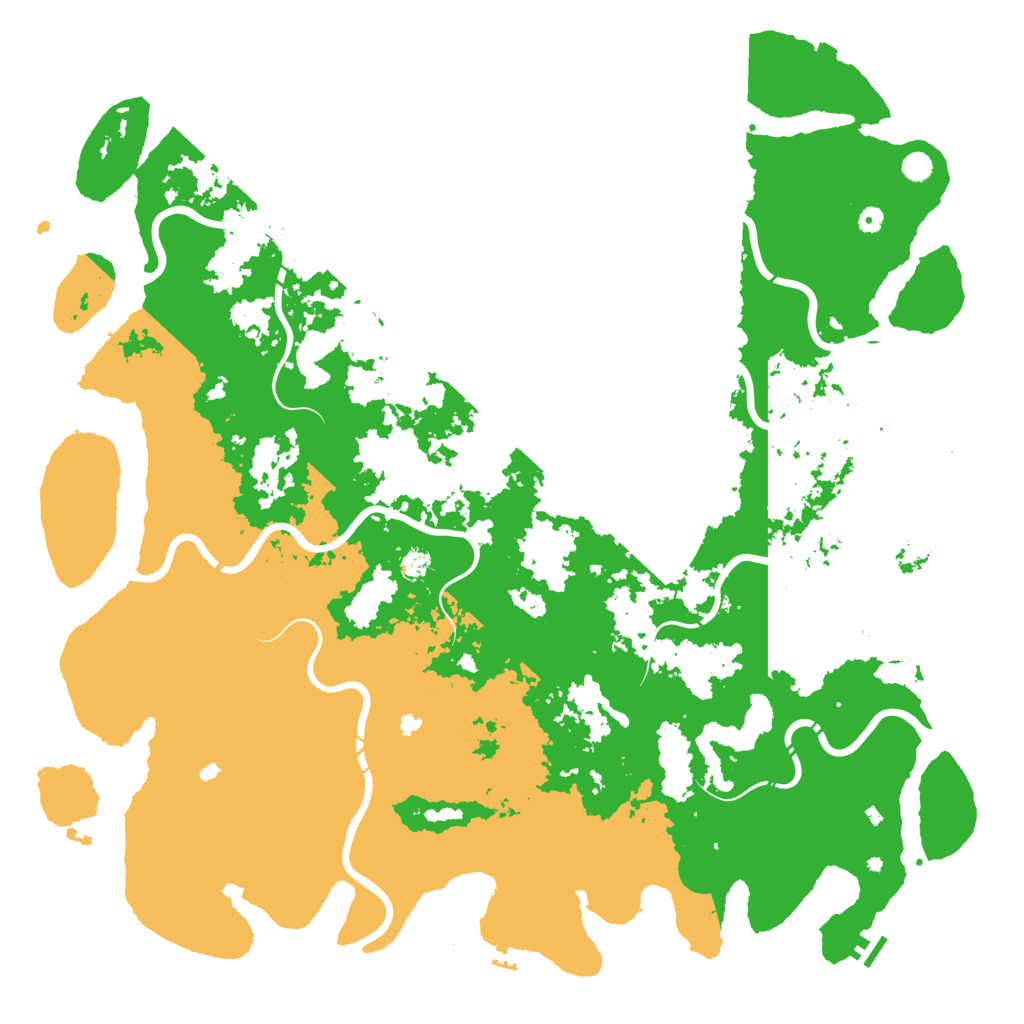 Biome Rust Map: Procedural Map, Size: 6000, Seed: 935434857