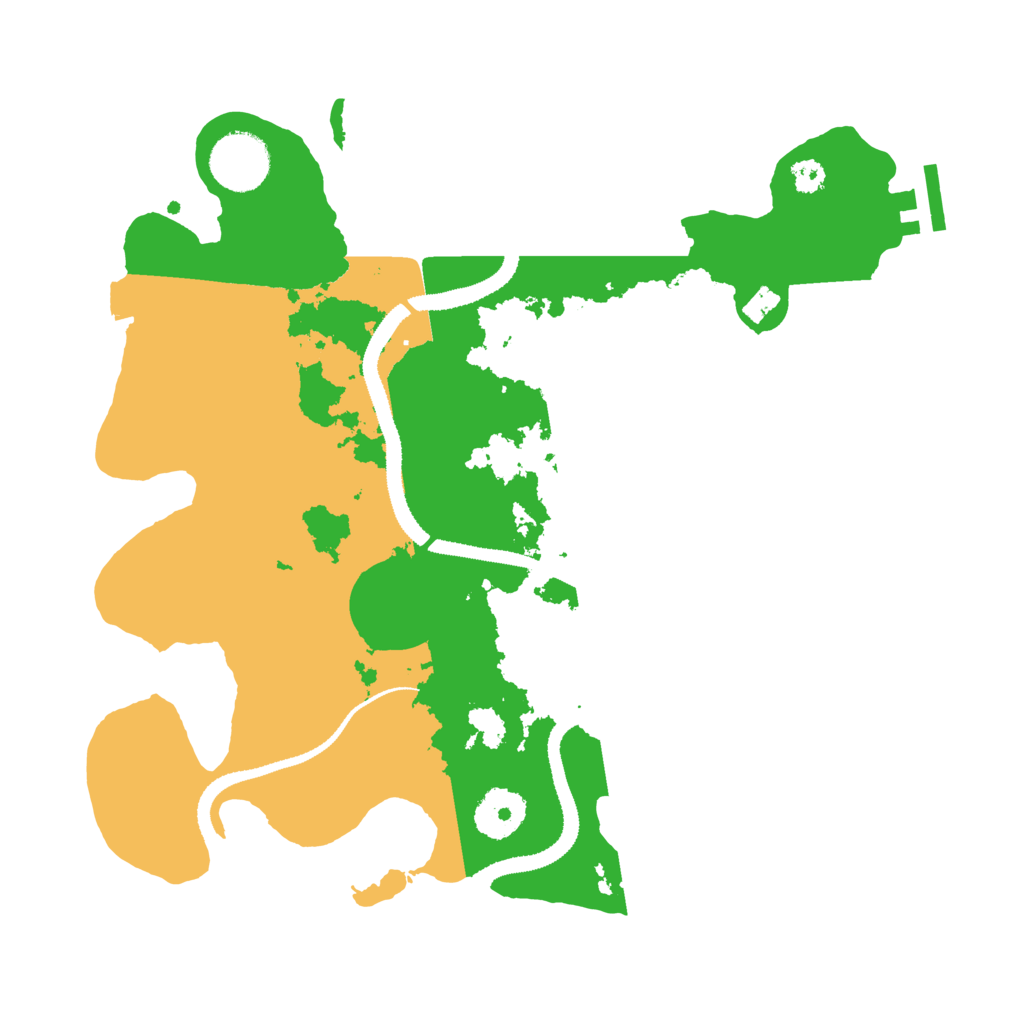 Biome Rust Map: Procedural Map, Size: 3100, Seed: 525430359