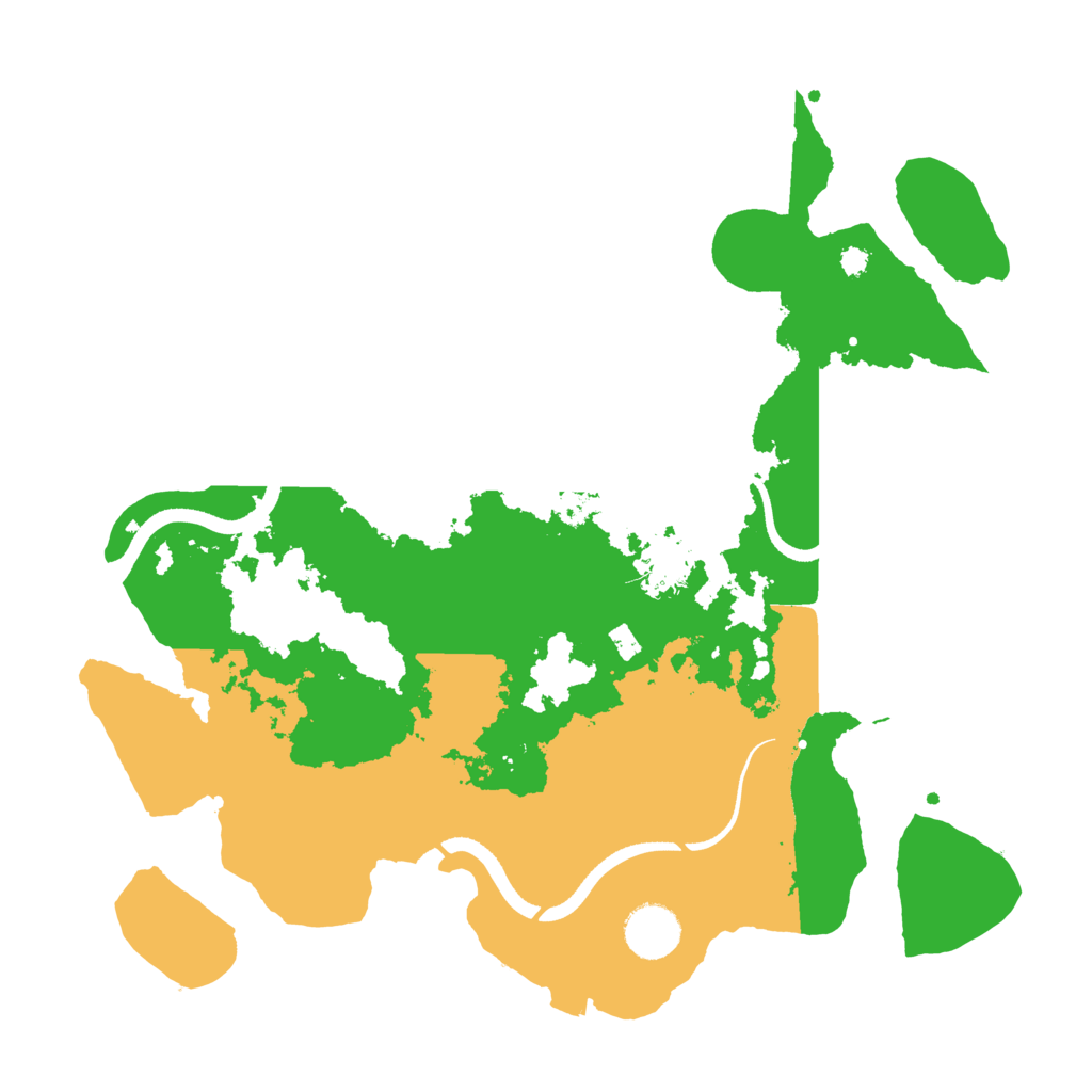 Biome Rust Map: Procedural Map, Size: 3500, Seed: 791121399