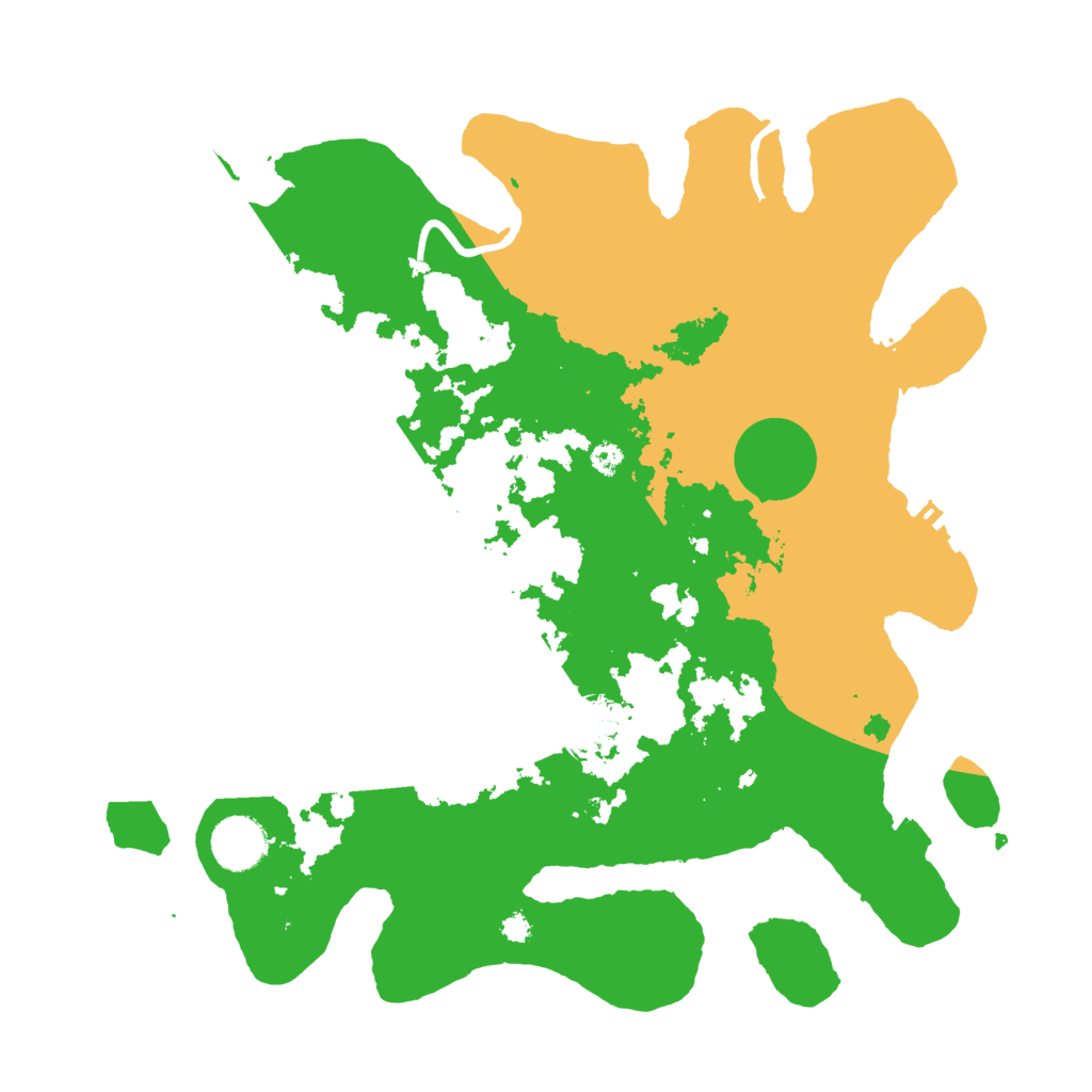 Biome Rust Map: Procedural Map, Size: 3500, Seed: 53131322