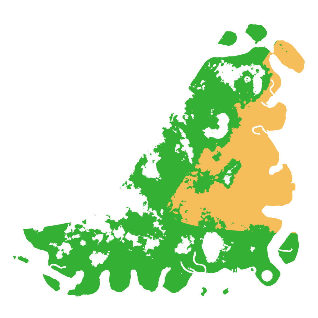 Biome Rust Map: Procedural Map, Size: 5000, Seed: 28526