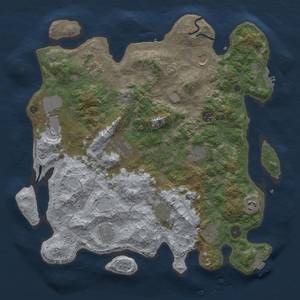 Thumbnail Rust Map: Procedural Map, Size: 4000, Seed: 516641410, 19 Monuments