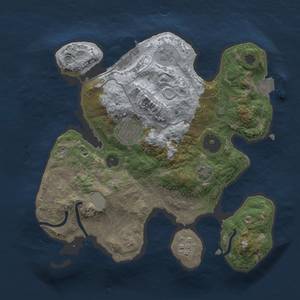 Thumbnail Rust Map: Procedural Map, Size: 2500, Seed: 549146502, 8 Monuments