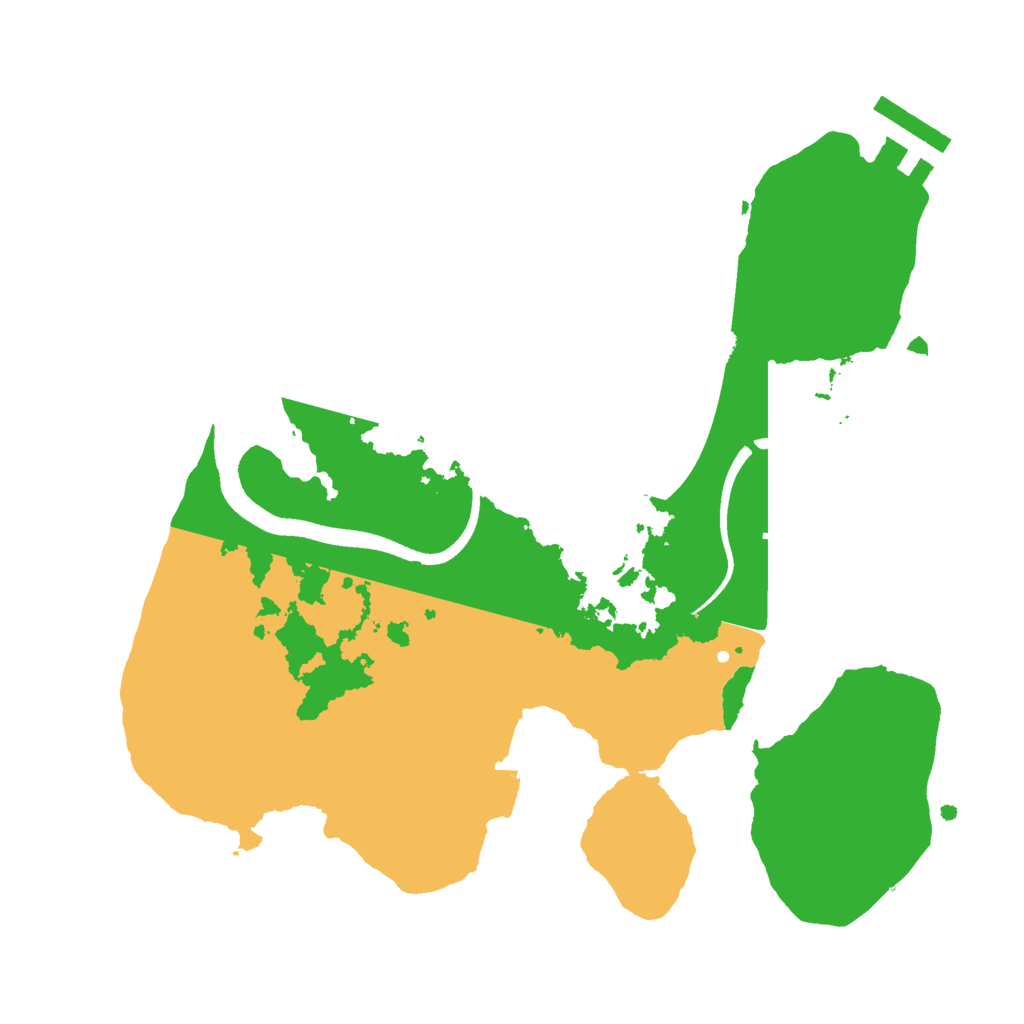 Biome Rust Map: Procedural Map, Size: 2500, Seed: 549146502