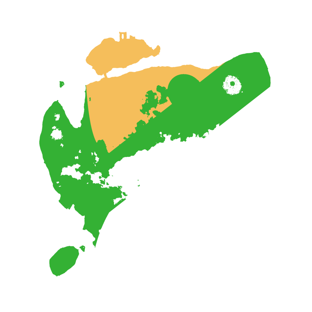 Biome Rust Map: Procedural Map, Size: 2600, Seed: 1057510420