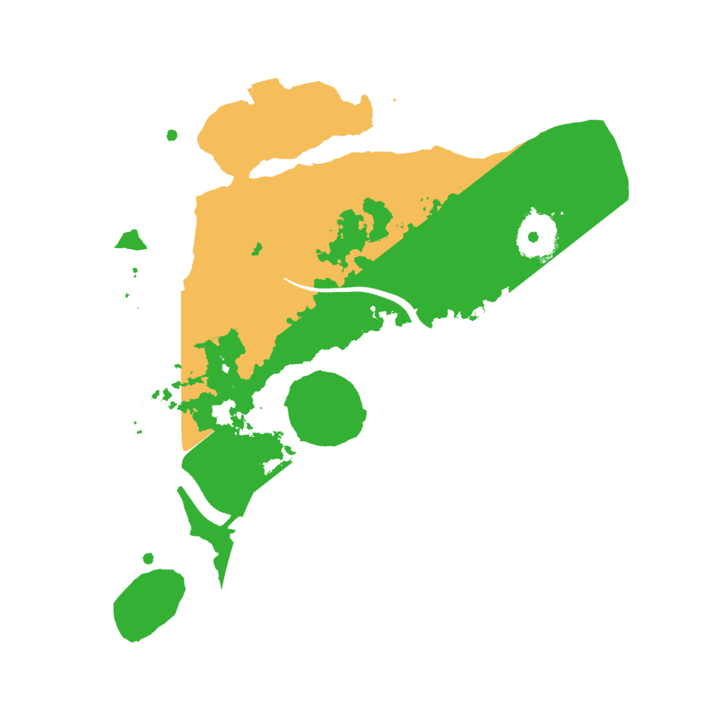 Biome Rust Map: Procedural Map, Size: 2600, Seed: 1057510420