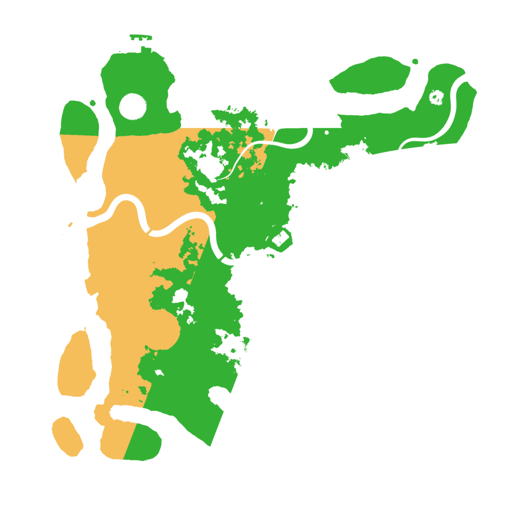 Biome Rust Map: Procedural Map, Size: 3500, Seed: 2128718201