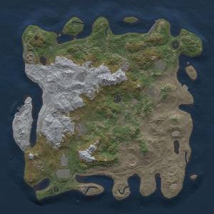 Thumbnail Rust Map: Procedural Map, Size: 4250, Seed: 2277353, 18 Monuments