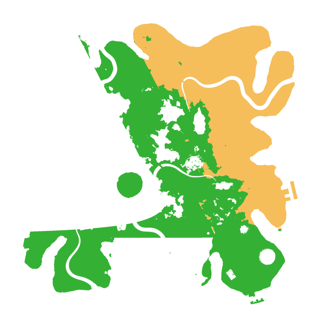 Biome Rust Map: Procedural Map, Size: 3500, Seed: 138744731