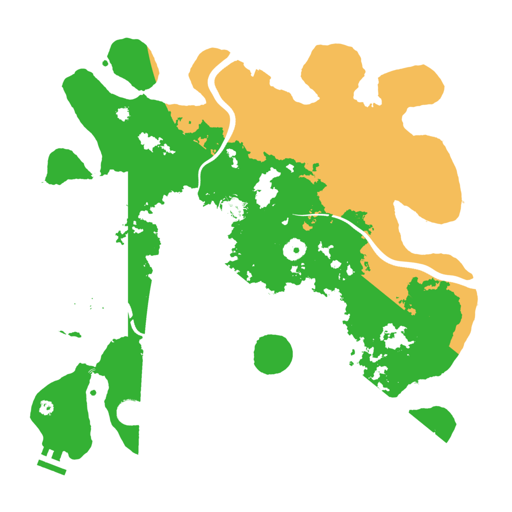 Biome Rust Map: Procedural Map, Size: 3500, Seed: 1088831443