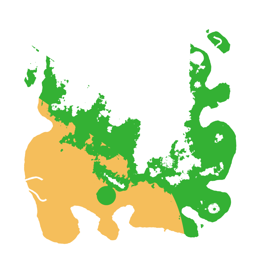 Biome Rust Map: Procedural Map, Size: 3600, Seed: 10601