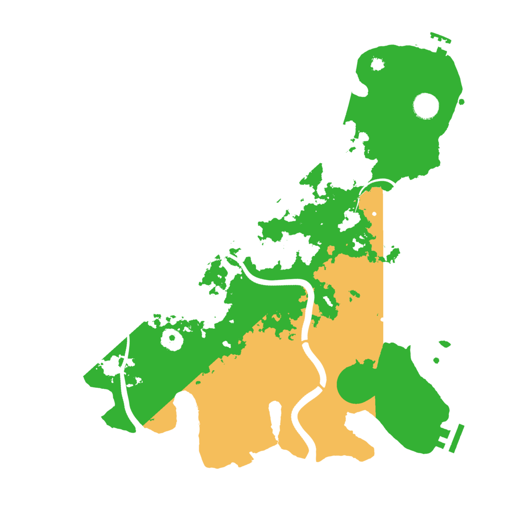 Biome Rust Map: Procedural Map, Size: 3500, Seed: 1113025561