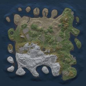 Thumbnail Rust Map: Procedural Map, Size: 3750, Seed: 59765162, 15 Monuments