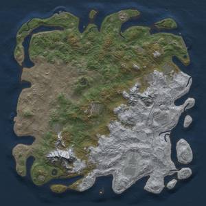 Thumbnail Rust Map: Procedural Map, Size: 5000, Seed: 669669, 19 Monuments