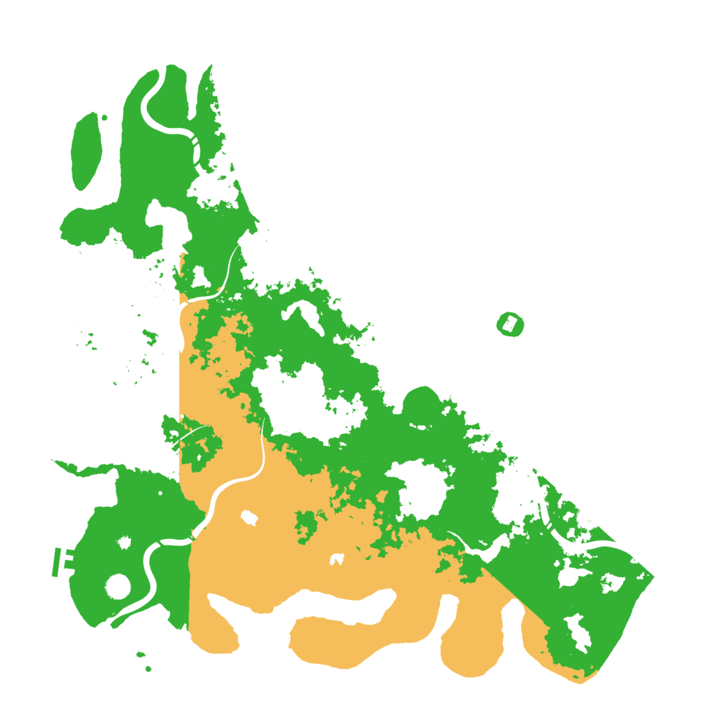 Biome Rust Map: Procedural Map, Size: 5000, Seed: 543203