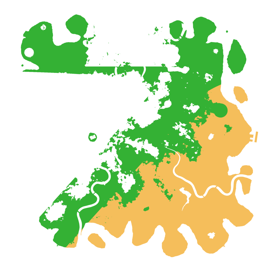 Biome Rust Map: Procedural Map, Size: 5000, Seed: 14331779
