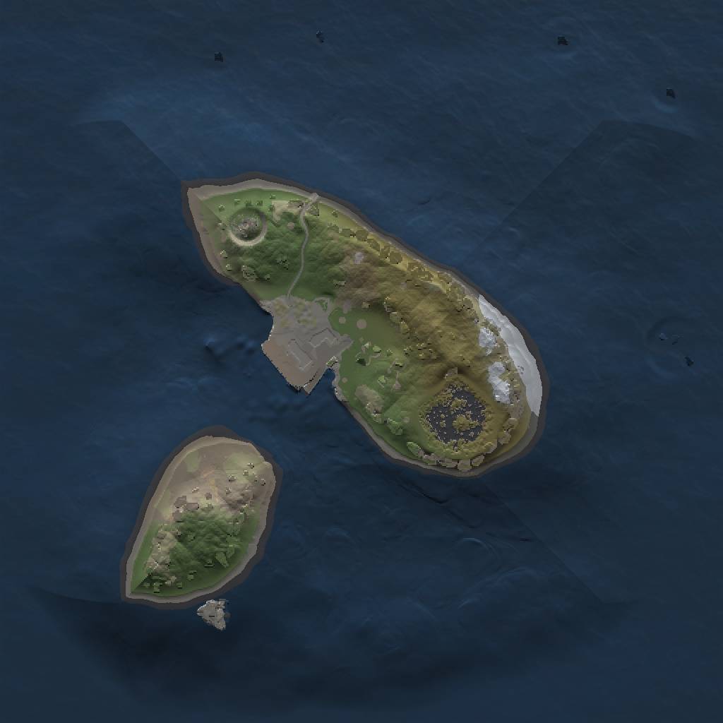 Rust Map: Procedural Map, Size: 1250, Seed: 993519442, 3 Monuments