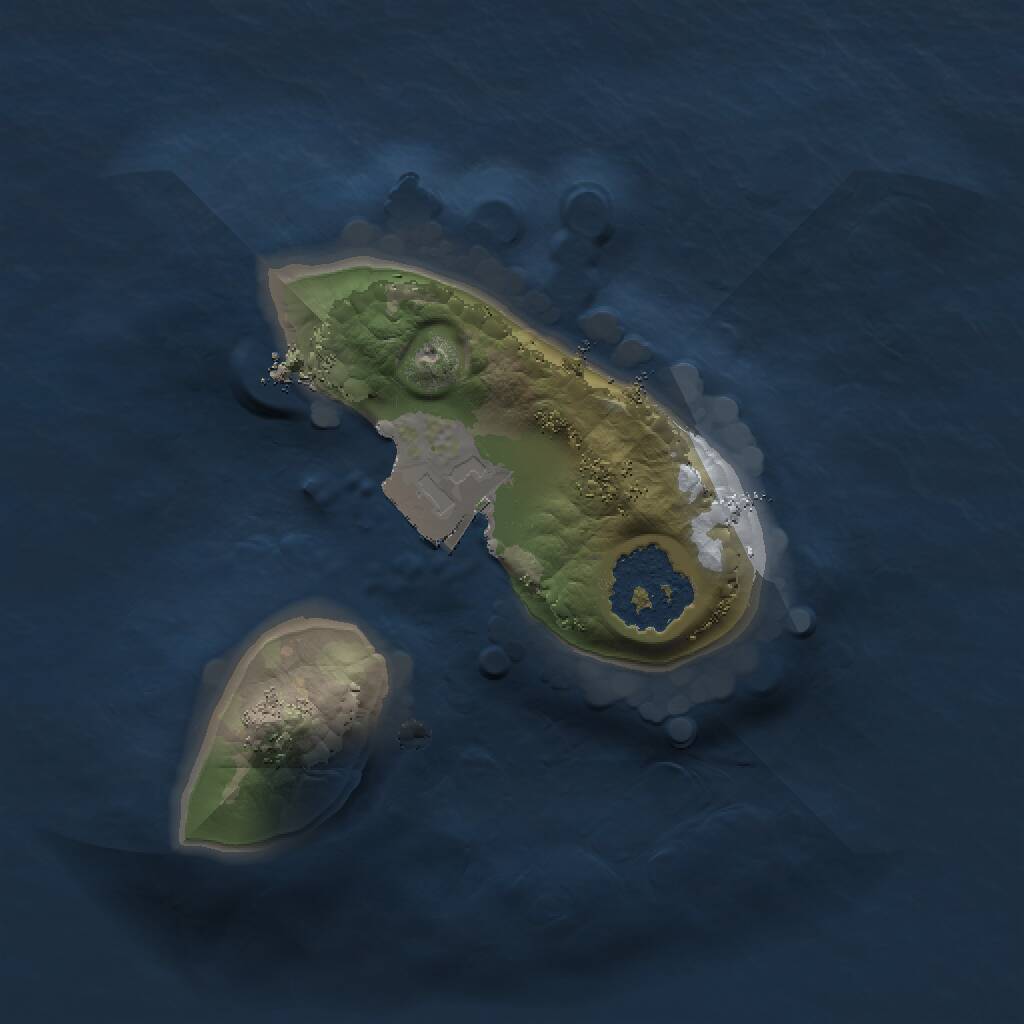 Rust Map: Procedural Map, Size: 1250, Seed: 993519442, 1 Monuments