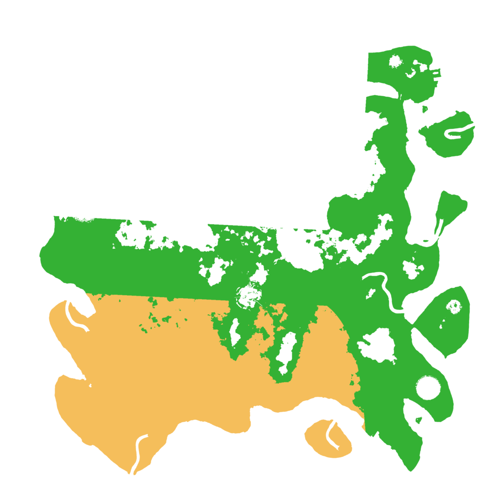 Biome Rust Map: Procedural Map, Size: 3700, Seed: 1119407521