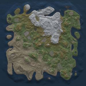 Thumbnail Rust Map: Procedural Map, Size: 4500, Seed: 1843436291, 19 Monuments