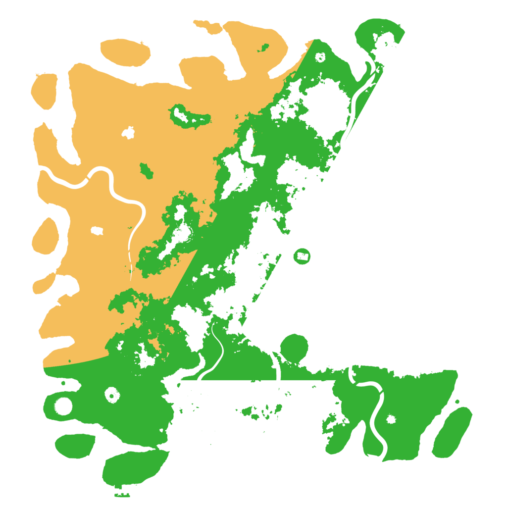 Biome Rust Map: Procedural Map, Size: 5000, Seed: 12365489