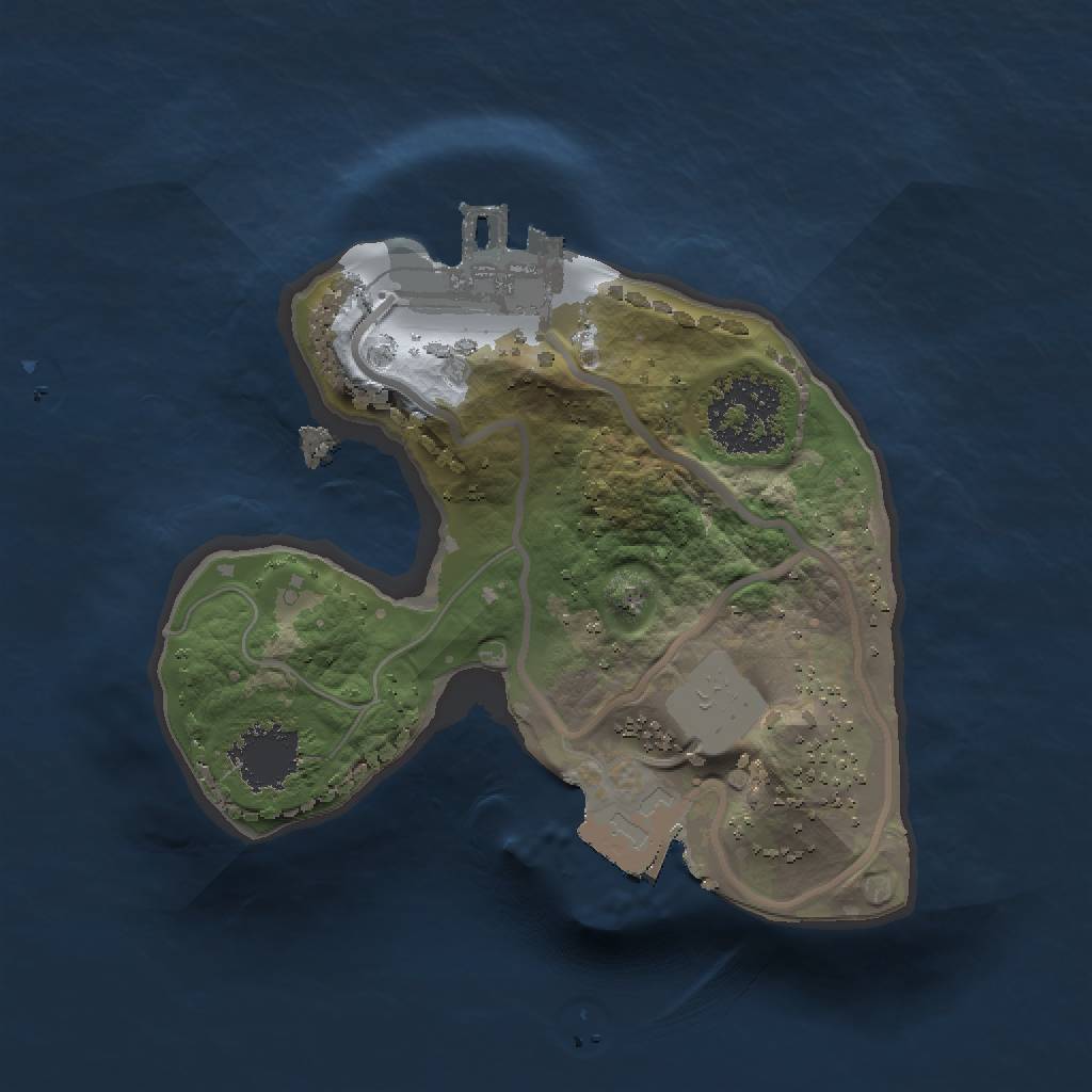 Rust Map: Procedural Map, Size: 1392, Seed: 1343441992, 4 Monuments