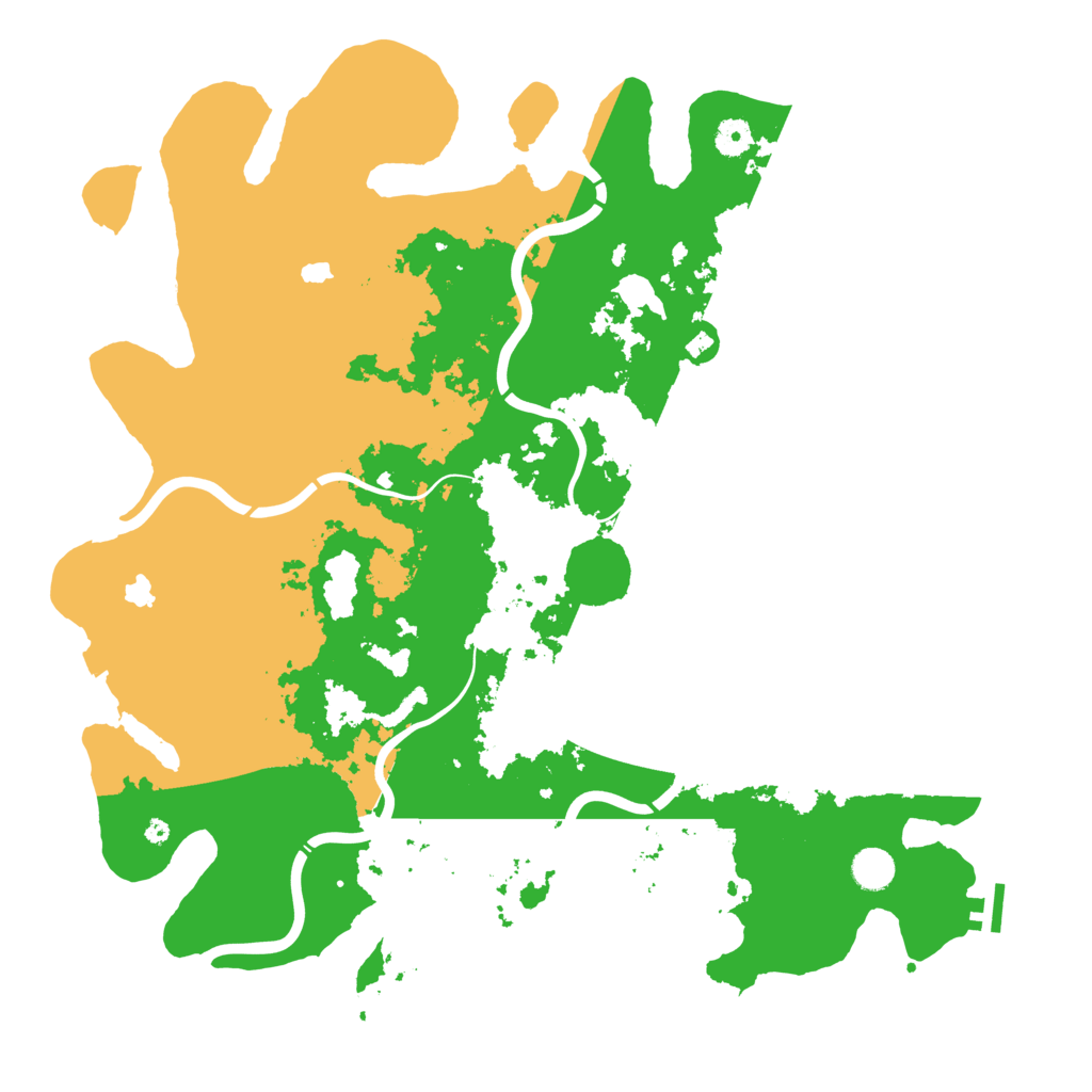 Biome Rust Map: Procedural Map, Size: 4500, Seed: 2525