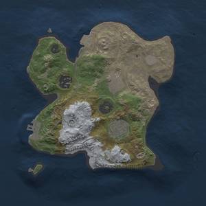 Thumbnail Rust Map: Procedural Map, Size: 2299, Seed: 669354793, 8 Monuments