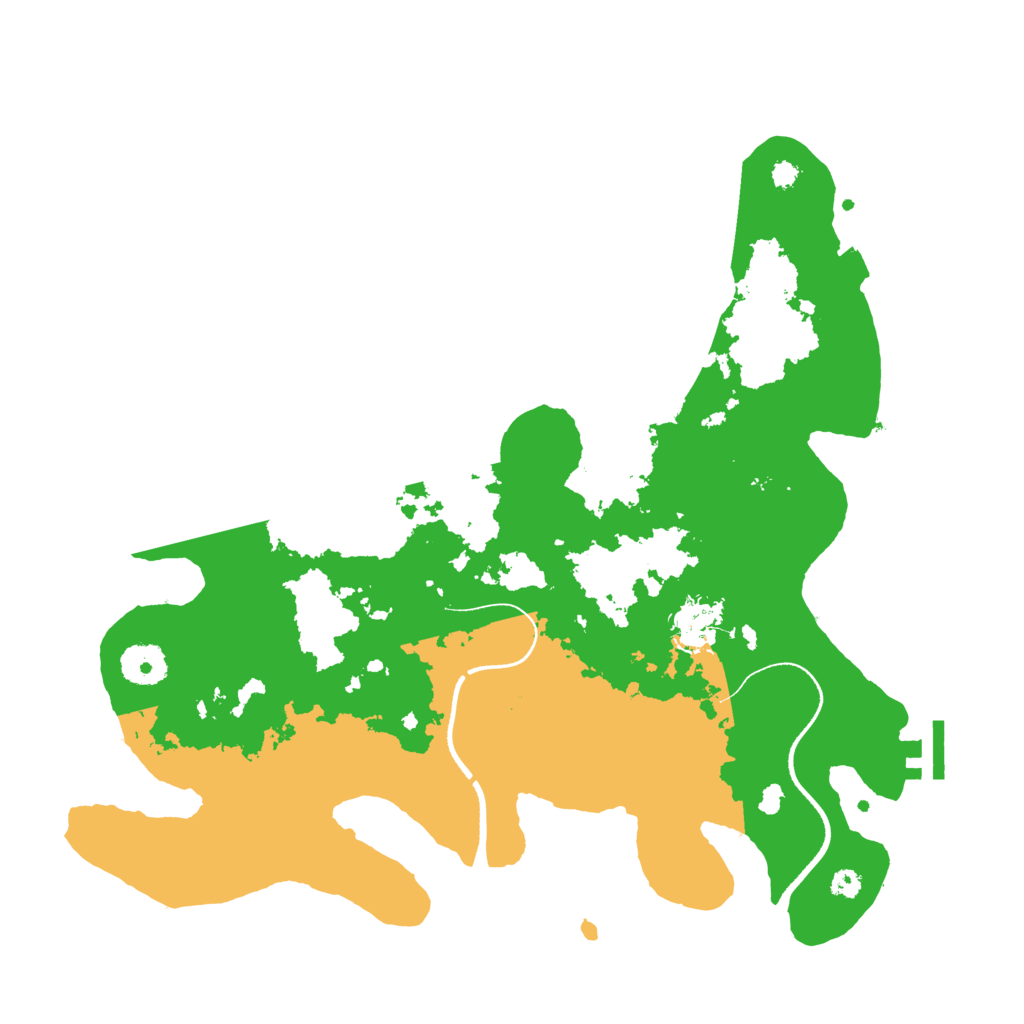 Biome Rust Map: Procedural Map, Size: 3500, Seed: 97896879