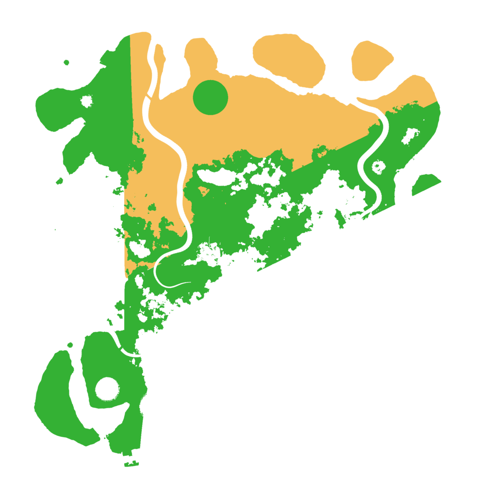 Biome Rust Map: Procedural Map, Size: 3750, Seed: 7704