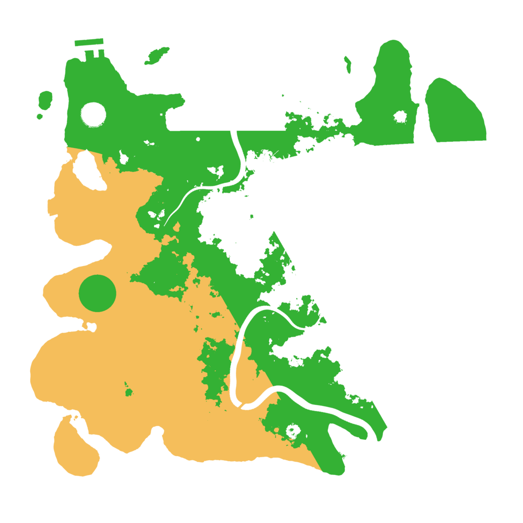 Biome Rust Map: Procedural Map, Size: 3700, Seed: 1327212122