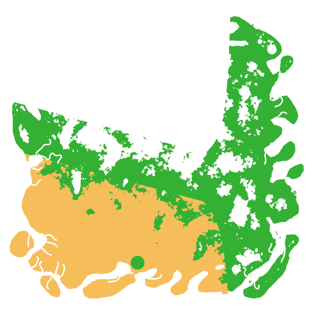 Biome Rust Map: Procedural Map, Size: 6000, Seed: 1059122703
