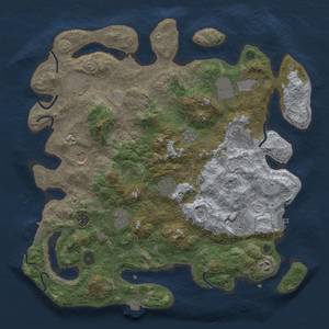 Thumbnail Rust Map: Procedural Map, Size: 4000, Seed: 4027, 19 Monuments