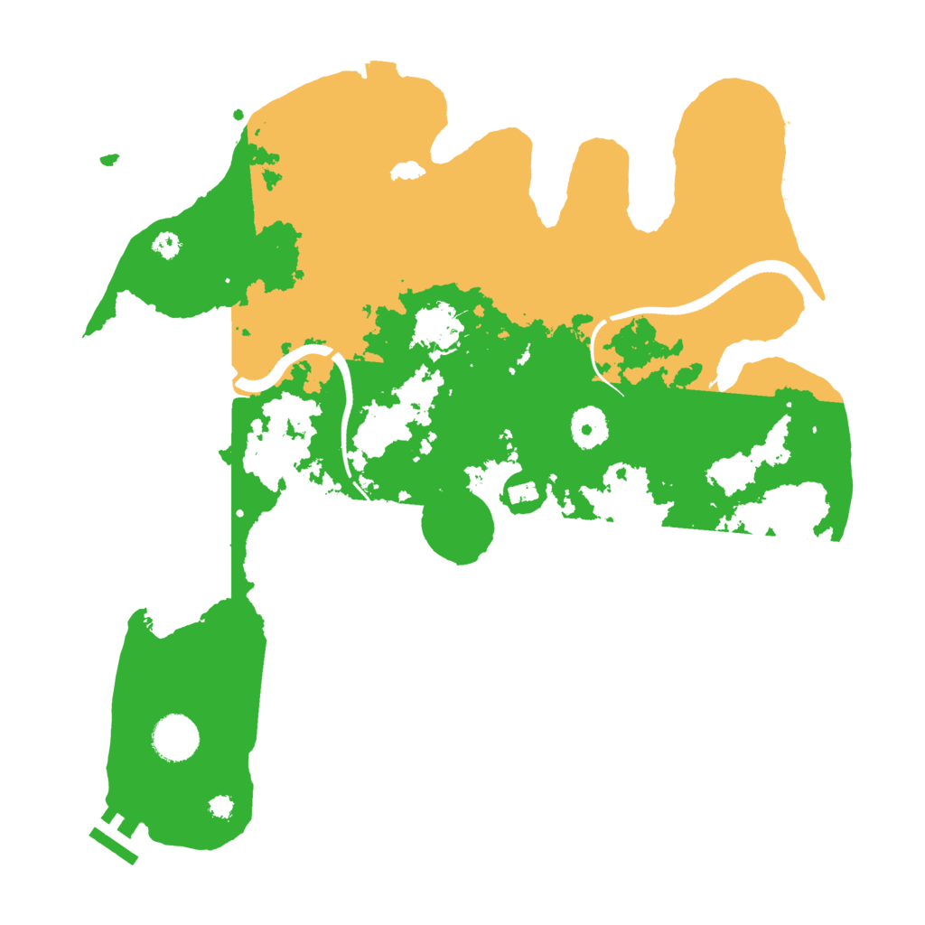 Biome Rust Map: Procedural Map, Size: 3500, Seed: 1466559625