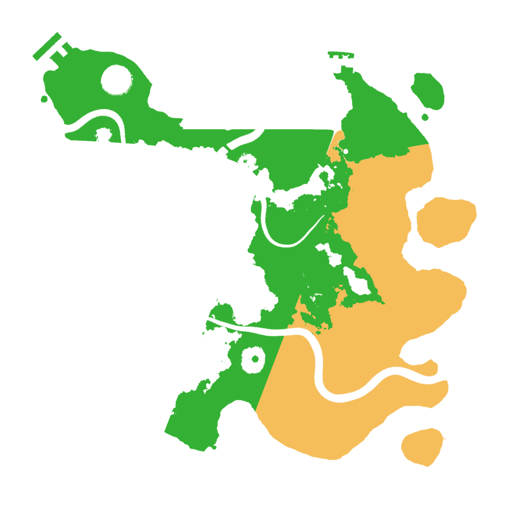 Biome Rust Map: Procedural Map, Size: 3000, Seed: 735501336