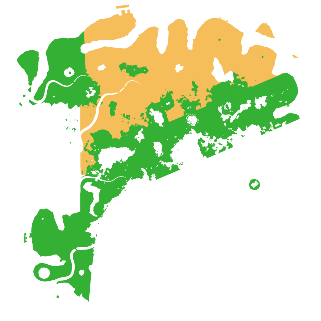 Biome Rust Map: Procedural Map, Size: 5000, Seed: 52257904