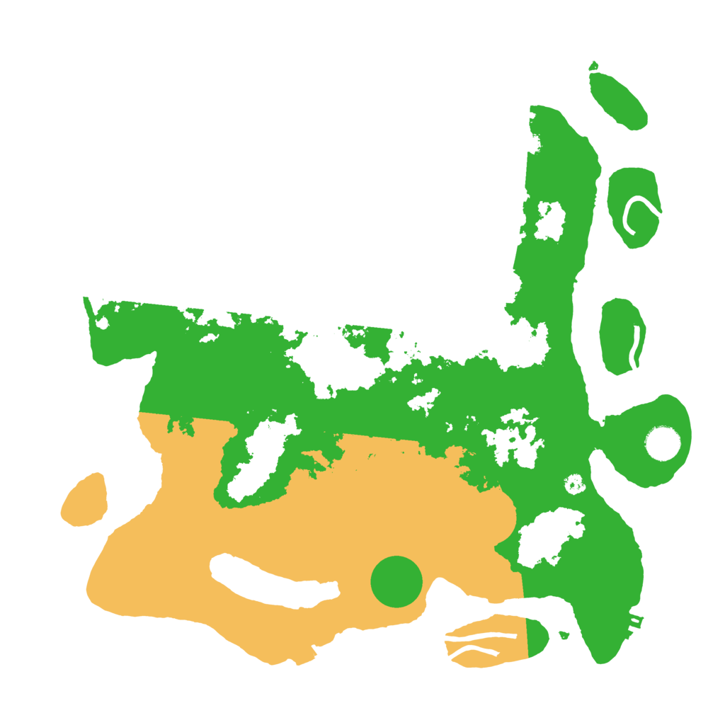 Biome Rust Map: Procedural Map, Size: 3700, Seed: 453587023