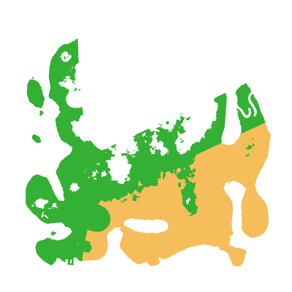 Biome Rust Map: Procedural Map, Size: 3000, Seed: 1201340484