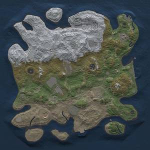 Thumbnail Rust Map: Procedural Map, Size: 3800, Seed: 1122745375, 18 Monuments