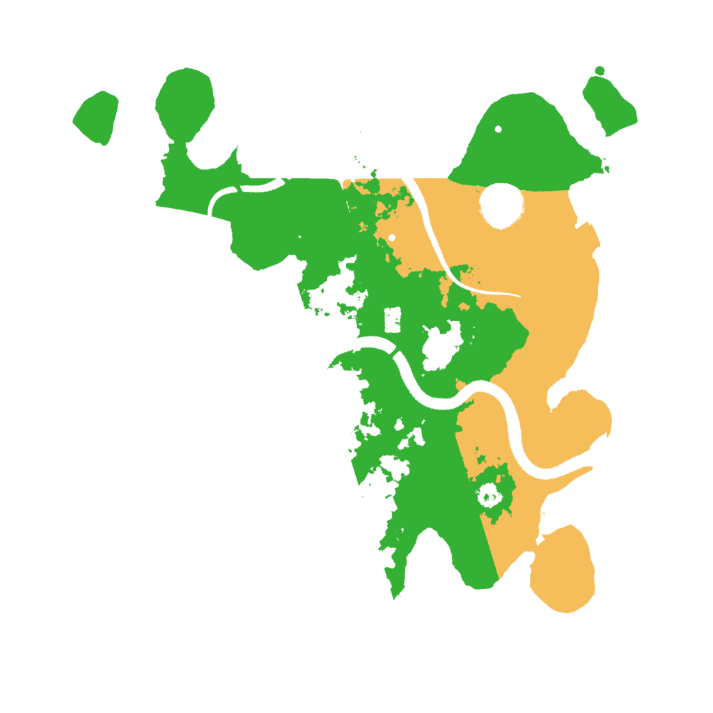 Biome Rust Map: Procedural Map, Size: 3000, Seed: 25073