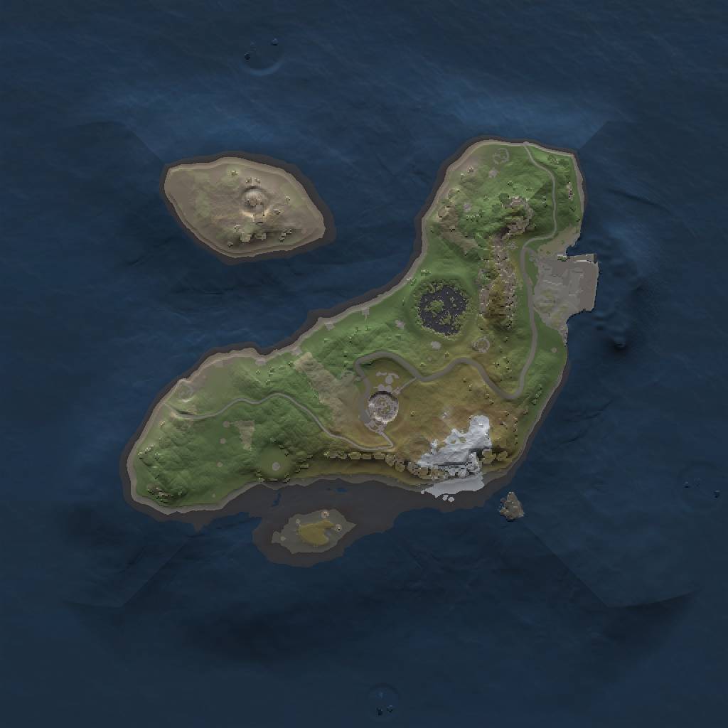 Rust Map: Procedural Map, Size: 1500, Seed: 272732, 4 Monuments
