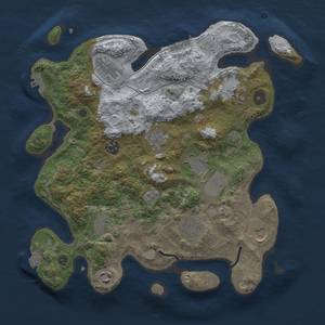 Thumbnail Rust Map: Procedural Map, Size: 3500, Seed: 1919944830, 18 Monuments