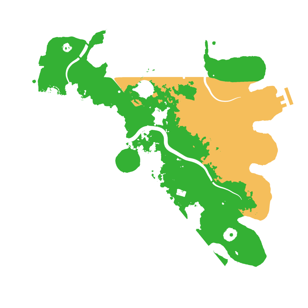 Biome Rust Map: Procedural Map, Size: 3500, Seed: 156292319