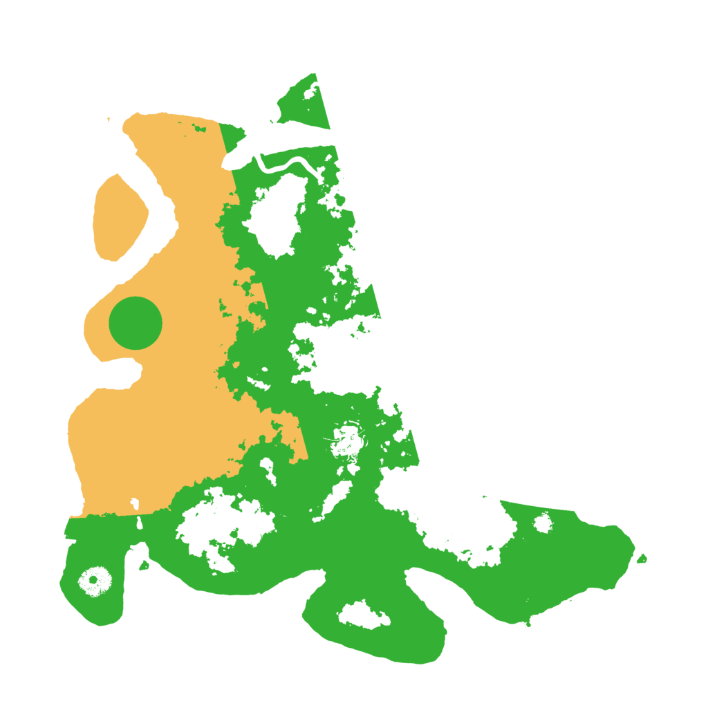 Biome Rust Map: Procedural Map, Size: 3500, Seed: 2096579888