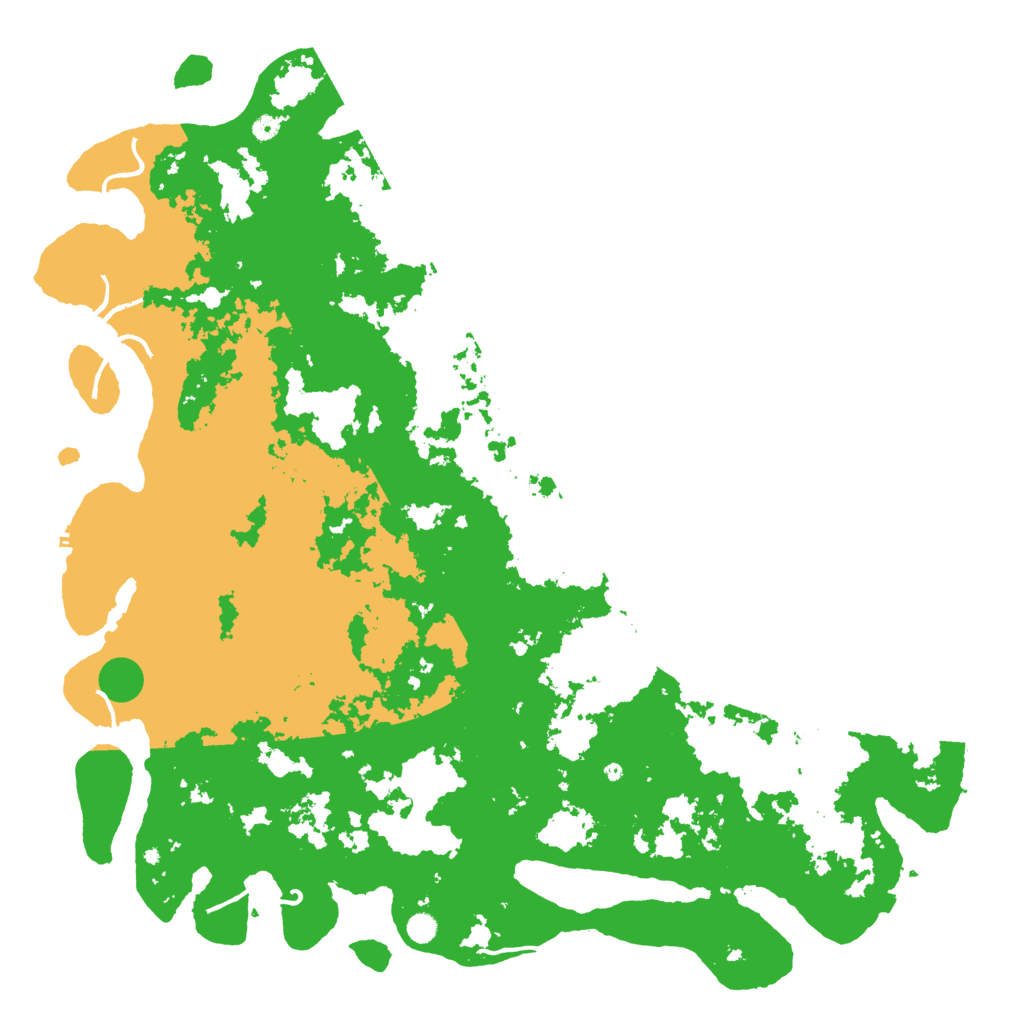 Biome Rust Map: Procedural Map, Size: 6000, Seed: 398350704